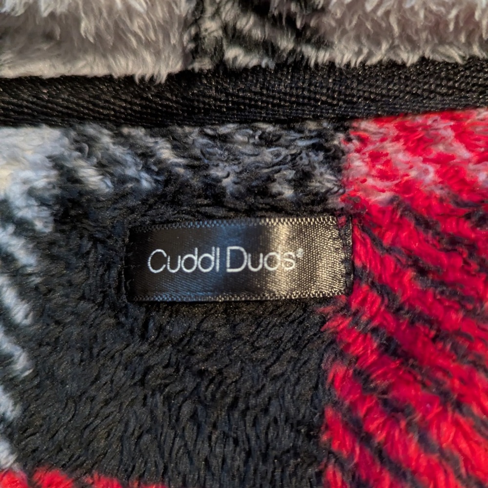 Cuddl Duds boys plush hooded robe with antlers